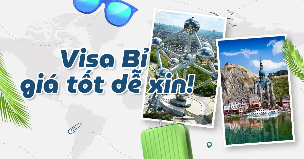 Phí xin visa Bỉ
